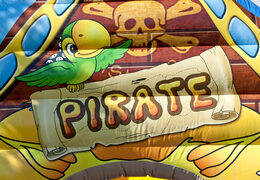 Multiplay Pirates world slide extra wide com obstáculos 3D para crianças. Ordene escorregadores infláveis ​​agora online em JB Insuflaveis Portugal