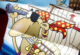 Compre o castelo insuflável interno do pirata na JB Insufláveis Portugal. Encomende castelos insufláveis online na JB Insufláveis Portugal