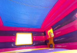 Compre castelo insuflável multijogador interno no tema princesa com escorregador para crianças. Encomende castelos insufláveis online na JB Insufláveis Portugal