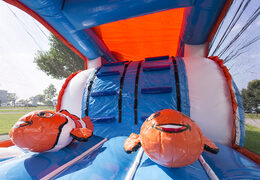 Compre uma pista de obstáculo inflável do mundo do mar de 8m com objetos 3D para crianças. Ordene pistas de obstáculos infláveis ​​agora online em JB Insuflaveis Portugal