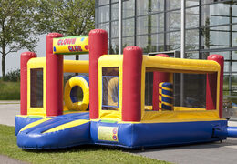 Escorrega inflável multifuncional em tema de palhaço com piscina, objeto 3D impressionante, cores frescas e obstáculos 3D para crianças. Ordene escorregadores infláveis ​​agora online em JB Insuflaveis Portugal