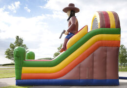 Escorrega inflável multifuncional com tema de praia com piscina, objeto 3D impressionante, cores frescas e obstáculos 3D para crianças. Compre escorregadores infláveis ​​agora online na JB Insuflaveis Portugal