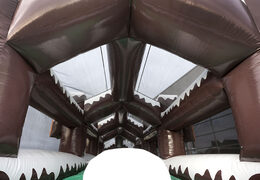 Compre pista de rolo inflável única dupla no tema de inverno para jovens e idosos. Encomende atrações infláveis ​​de inverno agora online na JB Insuflaveis Portugal