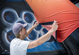 Arena de esportes inflável autônoma para venda