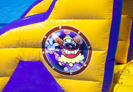 Compre um navio inflável legal em um tema de circo para jovens e idosos. Encomende atrações aquáticas infláveis ​​agora online na JB Insuflaveis Portugal