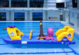 Compre um navio inflável hermético no tema safári para jovens e idosos. Encomende atrações aquáticas infláveis ​​agora online na JB Insuflaveis Portugal