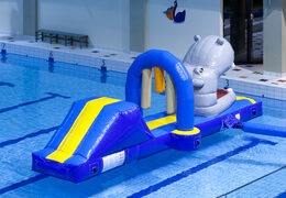 Compre uma corrida de hipopótamo de curso de assalto com objetos divertidos para jovens e idosos. Encomende cursos de obstáculos infláveis ​​online agora na JB Insuflaveis Portugal