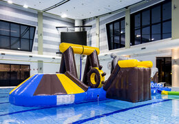 Compre uma ilha pirata inflável hermética com uma videira, torre de escalada, escorregador redondo e obstáculos para jovens e idosos. Encomende jogos de sinuca infláveis ​​agora online na JB Insuflaveis Portugal