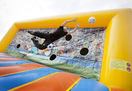 Compre um baliza de futebol challenge com uma cama inflável para jovens e idosos. Encomende agora online uma baliza de futebol insuflável com cama na JB Insuflaveis Portugal