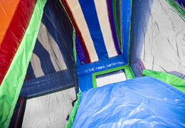 Compre um pequeno castelo insuflável com tema de unicórnio e escorregador para crianças. Encomende castelos insufláveis ​​online na JB Insufláveis ​​Portugal