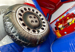 Castelo insuflável temático do corpo de bombeiros e slide combo à venda na JB Insufláveis ​​Portugal. Encomende castelos insufláveis online na JB Insufláveis ​​Portugal