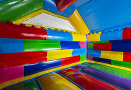 Compre uma combinação de slides insuflável no tema lego para crianças. Compre castelos insufláveis com escorregador agora na JB Insufláveis ​​Portugal