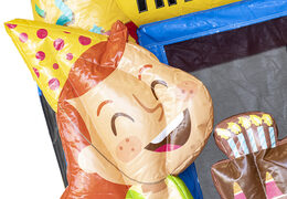 Compre um pequeno castelo insuflável  multijogador em tema de festa com escorregador para crianças. Encomende castelos insufláveis ​​online na JB Insufláveis ​​Portugal