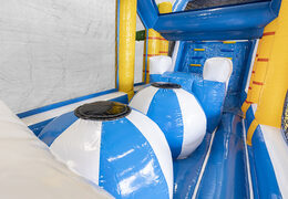 Pista de obstáculo inflável de surfe de 19 m com objetos 3D correspondentes para crianças. Compre pistas de obstáculos infláveis ​​online agora na JB Insuflaveis Portugal