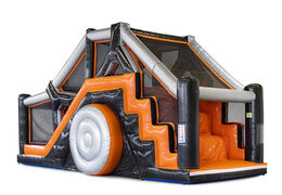 Compre a pista de obstáculos modular de 40 peças Big Log Slide para crianças. Encomende cursos de obstáculos infláveis ​​online agora na JB Insuflaveis Portugal