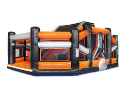 Compre o curso de assalto inflável de 40 peças mega modular Dodge ou Slide para crianças. Encomende cursos de obstáculos infláveis ​​online agora na JB Insuflaveis Portugal