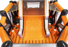 Compre uma pista de obstáculos inflável de 40 peças mega modular Dodge ou Slide para crianças. Encomende cursos de obstáculos infláveis ​​online agora na JB Insuflaveis Portugal