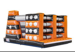 Encomende o curso de assalto inflável Mega Gate Dodger de 40 peças para crianças. Compre cursos de obstáculos infláveis ​​online agora na JB Insuflaveis Portugal