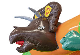 Compre um castelo super castelo insuflável sob medida World of dinos A Frame com objetos 3D exclusivos e ilustrações de dino na JB Insuflaveis Portugal. Encomende um design gratuito para castelos insufláveis ​​em sua própria identidade corporativa agora