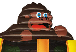 Compre um escorregador inflável espetacular com o tema do gorila e objetos 3D para crianças. Ordene escorregadores infláveis ​​agora online em JB Insuflaveis Portugal
