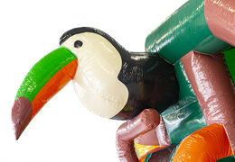 Compre o castelo insuflável com escorregador com tema da Amazônia na JB Insufláveis ​​Portugal. Encomende o castelos insufláveis online na JB Insufláveis ​​Portugal