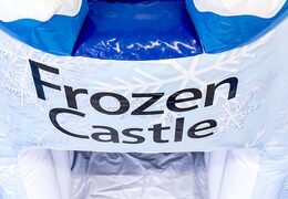 Grande castelo insuflável multijogador de gelo de tema interno com slide no tema Lego para crianças. Compre castelos insufláveis ​​online na JB Insufláveis ​​Portugal