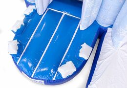 Castelo insuflável com tema de gelo com escorregador e objetos 3D para crianças. Compre castelos insufláveis ​​online na JB Insufláveis ​​Portugal