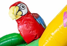 Ordene um castelo insuflável slidebox no tema Haiwaii com um slide para crianças. Compre castelos insufláveis ​​online na JB Insufláveis ​​Portugal