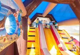 Ordem de combinação de tiro castelo insuflável pirata com tampa, jogo de tiro e slide para crianças. Compre castelos insufláveis ​​online na JB  Insufláveis Portugal