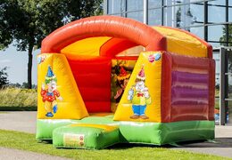 Castelo insuflável com mini-telhado com tema de festa para as crianças comprarem. Encomende castelos insufláveis ​​agora na JB Inflatables UK JB Insufláveis ​​Portugal online