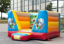 Klein open springkussen kopen in het thema auto voor kinderen. Koop springkussens online bij JB Inflatables Nederland