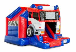 Encomende o castelo insuflável com tema do corpo de bombeiros na JB Insufláveis ​​Portugal. Compre o castelos insufláveis e slide combo na JB Insufláveis ​​Portugal