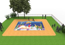 Compre montanha aérea com tema do Seaworld para crianças. Encomende montanhas aéreas infláveis ​​agora online na JB Insuflaveis Portugal