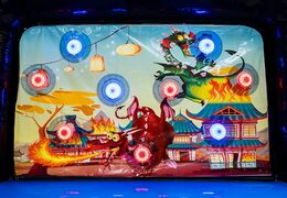 Mini galeria de tiro ips jogo pedido de folha traseira de dragão removível