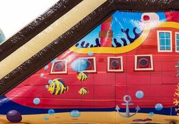 Luchtkussen waterglijbaan met piraten kopen voor kinderen 