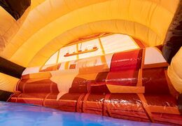 Springkussen waterglijbaan met piraten thema bestellen voor kinderen