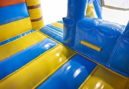 Encomenda segurança inflável com tema caribenho com escorregador com prancha de surf para crianças