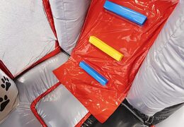 Encomende almofada de ar inflável com slide no tema animal com cachorro grande para crianças