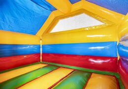 Opblaasbaar luchtkussen in amazon safari thema met glijbaan voor kinderen te koop