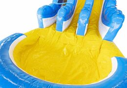 Compre escorregador inflável grande com escorregador duplo para crianças