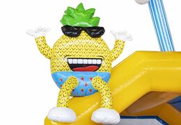 Castelo inflável inflável com muitas cores no tema da festa de verão para venda para crianças