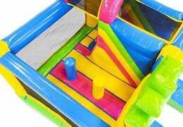 Encomende o castelo inflável inflável com tema do Havaí com escorregador para crianças