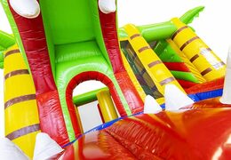 Compre segurança inflável com escorregador e crocodilo 3d como entrada para crianças