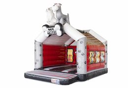 Bouncer inflável de tema de hotel animal inflável padrão para venda para crianças