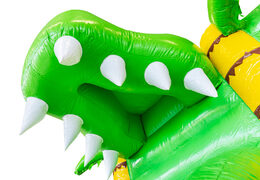 Encomende o mini castelo insuflável Multiplay insuflável no tema Crocodil para crianças. Compre castelos insufláveis ​​na JB Insuflaveis Portugal