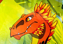 Compre o insuflável Mini Multiplay Dino insuflável para crianças. Encomende seguranças infláveis ​​na JB Insuflaveis Portugal