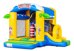 Castelo insuflável insuflável com slide e brinquedo para venda