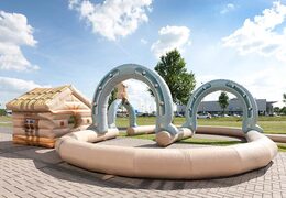 pista de corrida inflável ocidental