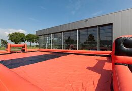Laranja com pista de sabão de futebol preto para venda