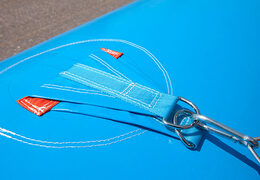 Compre matraquilhos insufláveis ​​laranja azul com sistema deslizante de embarque exclusivo para crianças. Encomende matraquilhos insufláveis ​​agora online na JB Inflatables Holanda